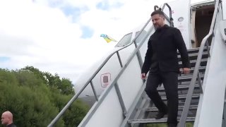 Владимир Зеленский и Энди Бернем во время встречи в Великобритании