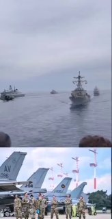 Самолеты НАТО в небе над Балтийским морем у Калининградской области