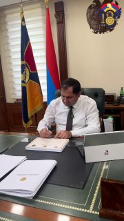 Сурен Папикян на мероприятии в академии имени Вазгена Саргсяна