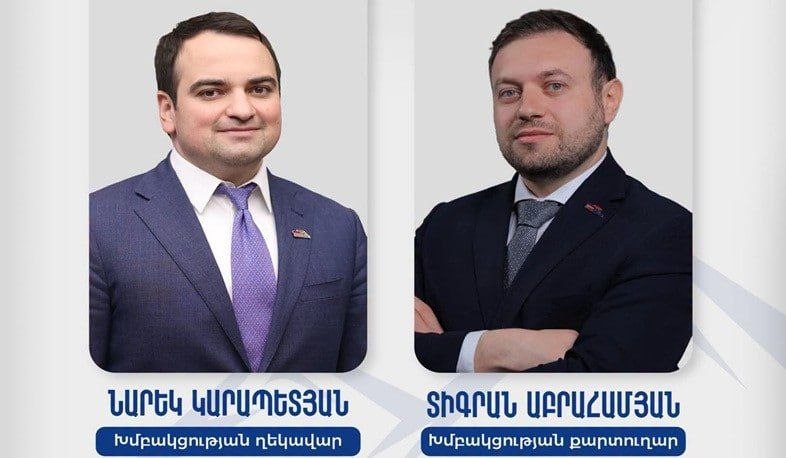Нарек Карапетян на заседании фракции «Сильная Армения»