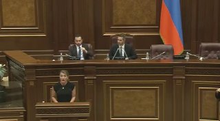 Заседание парламента Армении, голосование по избранию вице-спикера