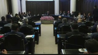Премьер-министр Никол Пашинян на пресс-конференции об экономической активности в Армении, Вайоц-Дзор
