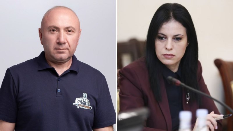 Андраник Теванян и Арегназ Манукян в зале суда в Вайке