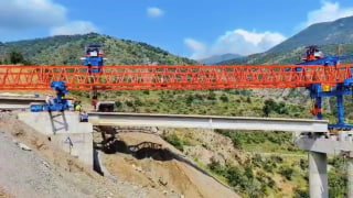 Строительство участка дороги Каджаран–Агарак с применением технологии Launching Gantry в Сюнике