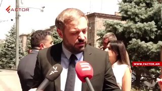 Министр экономики Геворг Папоян выступает с заявлением о принципах ЕАЭС в Вайке
