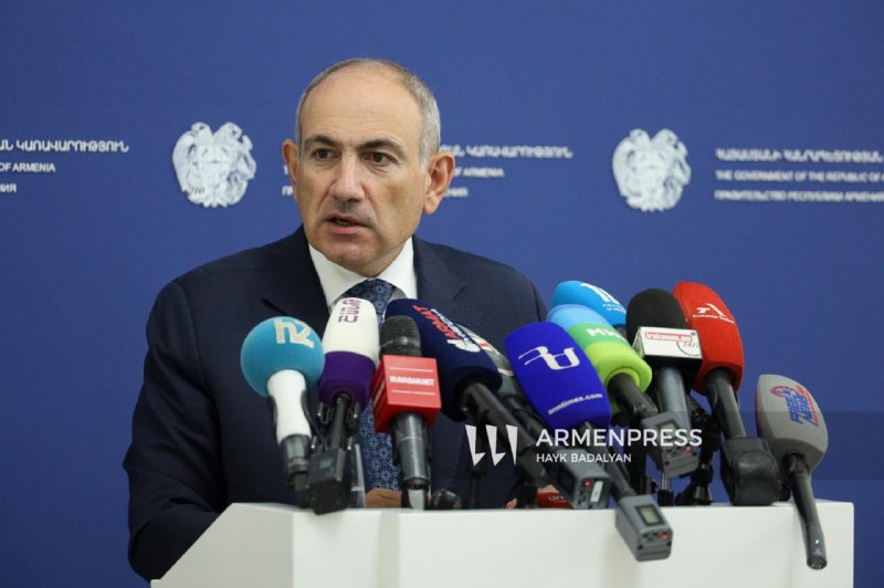 Никол Пашинян на брифинге в правительстве, Вайк