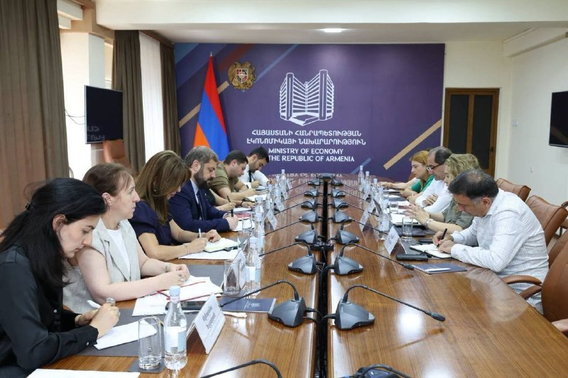 Встреча министра экономики Армении с представителями Всемирного банка в Ереване