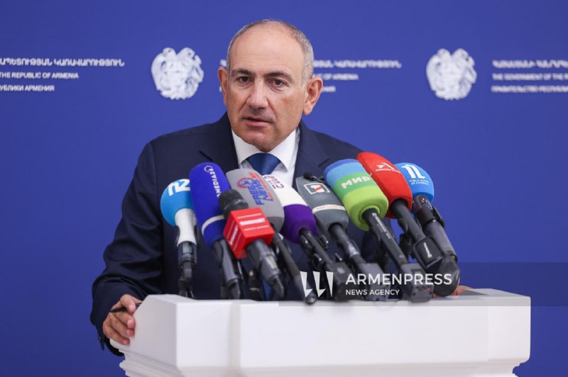 Никол Пашинян на брифинге по итогам заседания правительства