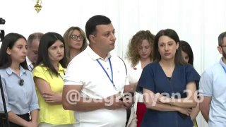 Никол Пашинян на брифинге 9 июля о проекте TRIPP