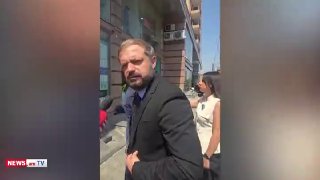Министр экономики Армении Геворг Папоян на пресс-конференции