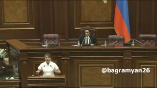 Рубен Рубинян на заседании Национального Собрания Армении