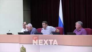 Заседание комитета областной думы Саратова, депутаты покидают зал
