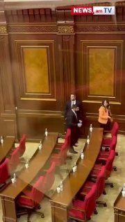 Здание Национального собрания Армении, где обсуждают судьбу депутата Эдгара Казаряна