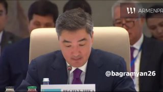 Никол Пашинян выступает на заседании Евразийского межправсовета