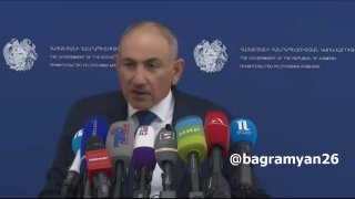 Никол Пашинян выступает на пресс-конференции, Вайк