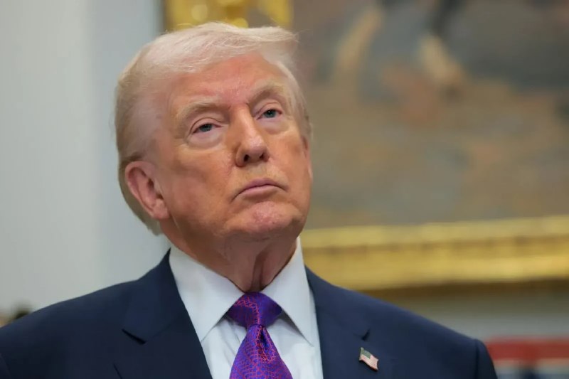 Президент США Дональд Трамп выступает с телеобращением